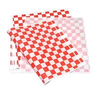 Greaseproof Paper, 100 Pcs Paper Checkered Oil Proof Papers, Eco-Friendly Oil Proof Papers Sheets Waterproof Wax Paper for Bread Sandwich Burger Fries Gift Wrapping Baking 25X25cm