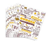 Greaseproof Paper Sheets, 100PCS Baking Wrapping Paper Baking Paper Sheets Food Basket Liners Paper for Deli Breads French Fries Sandwiches Pizza Burgers Hot Dogs (11.22x11.6inch)