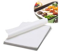 Greaseproof Paper Sheets - 50 Pack 20x30cm White Wax Paper for Food Wrapping, Baking, Sandwiches & Cheese - Non-Stick & Heat Resistant Parchment Sheets for Cooking & Crafti