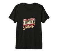Greasy Foods Now You're Talking Retro Style Premium T-Shirt