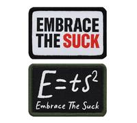 Great 1 Tactical Flag Embrace The Suck Military Patch Set (2-Pack) - Size 2” x 3” - Hook & Loop Fastener/Backing - Accessory for Clothing, Jackets, Hats, Backpacks