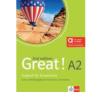 Great! A2, 2nd edition - Hybride Ausgabe allango: Englisch für Erwachsene. Kurs- und Übungsbuch mit Audios und Videos inklusive Lizenzschlüssel allango (24 Monate)