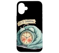 Great Alarm Clock Costume with Do It Tomorrow Speech Case for iPhone 16 Plus