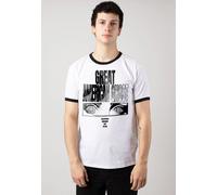Great American Ghost - Hymn White/Black Ringer - T-Shirt - white - XL - 100% Cotton,Jersey XL