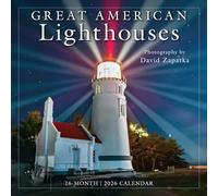 Great American Lighthouses 2026 Wall Calendar, 12" x 12"