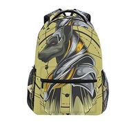 Great Anubis Sacred Geometry Backpack School Bookbag Travel Shoulder Laptop Bag for Womens Mens