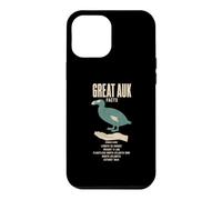 Great Auk Facts Ice Age Size Comparison Chart Case for iPhone 12 Pro Max