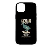 Great Auk Facts Ice Age Size Comparison Chart Case for iPhone 14 Plus