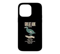 Great Auk Facts Ice Age Size Comparison Chart Case for iPhone 14 Pro Max