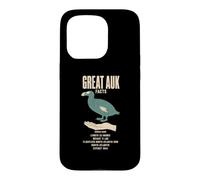 Great Auk Facts Ice Age Size Comparison Chart Case for iPhone 15 Pro