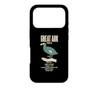 Great Auk Facts Ice Age Size Comparison Chart Case for iPhone 17 Pro