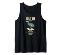 Great Auk Facts Ice Age Size Comparison Chart Tank Top