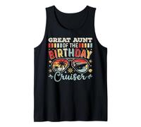 Great Aunt of the Birthday Cruiser Sunglasses Cruise Tank Top