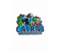Great Barrier Reef Cairns Australia Refrigerator Magnet Travel Souvenir Fridge Decoration 3D Magnetic Sticker Hand Painted Craft