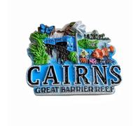 Great Barrier Reef Cairns Queensland Australia Fridge Magnet Travel Souvenir Decoration 3D Magnetic Sticker Hand Painted Craft