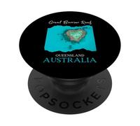 Great Barrier Reef Queensland Australia Souvenir Women Girls PopSockets Adhesive PopGrip