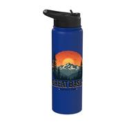 Great Basin National Park Sunset Mountains Stainless Steel Insulated Water Bottle