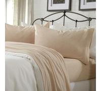 Great Bay Home Extra Soft Heather Jersey Knit (T-Shirt) Sheet Set Soft, Comfortable, Cozy All-Season Bed Sheets Carmen Collection (King, Oatmeal)
