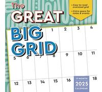 Great Big Grid 2025 Wall Planner, 17-Months Calendar Planner: August 2024 - December 2025, 12" x 12"