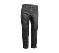 GREAT BIKERS GEAR - Men Engineered Protective Jeans Aramid Lining Motorcycle Biker Trousers Reinforced Protection Lining, Knee and Hip Armours Protector (Charcoal Black,38W X 32L)