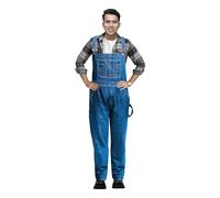 GREAT BIKERS GEAR - Mens bib overalls Denim Dungarees Jeans Brace big and tall key Pro Heavy Duty Workwear Mario Cargo