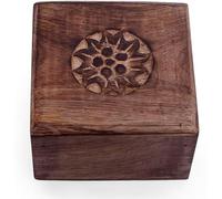 Great Birthday Gift Ideas: Handmade Decorative Wooden Jewelry Organizer & Keepsake Box - Treasure Chest & Trinket Holder - Watch Box