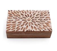 Great Birthday Gifts Handmade Decorative Wooden Jewellery Box Jewellery Organizer Keepsake Box Treasure Chest Trinket Holder Watch Box Storage Lock Box Housewarming