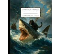 Great Black Cat Attack Composition Notebook: Great White Shark Journal