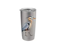 Great Blue Heron Birdwatcher Stainless Steel Insulated Tumbler