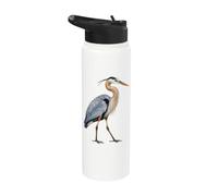 Great Blue Heron Birdwatcher Stainless Steel Insulated Water Bottle