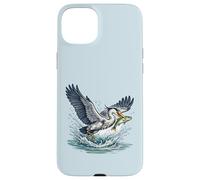 Great Blue Heron Catching Fish Wetlands Wildlife Case for iPhone 15 Plus