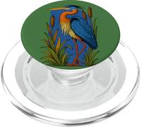 Great Blue Heron Michigan Lake Life Nature Wildlife PopSockets PopGrip for MagSafe
