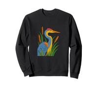 Great Blue Heron Michigan Lake Life Nature Wildlife Sweatshirt