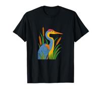 Great Blue Heron Michigan Lake Life Nature Wildlife T-Shirt