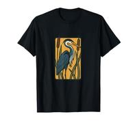 Great Blue Heron Michigan Lake Life Nature Wildlife T-Shirt