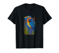 Great Blue Heron Michigan Lake Life Nature Wildlife T-Shirt
