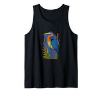Great Blue Heron Michigan Lake Life Nature Wildlife Tank Top