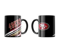Great Branding Fan Mug with Team Name and Team Logo - Stripe Pattern - NFL American Football Teams