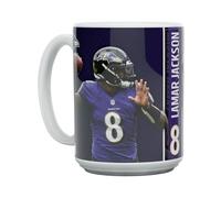Great Branding Lamar Jackson Motion Baltimore Ravens NFL 15oz Mug