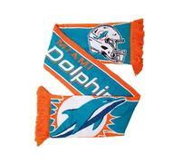 Great Branding Miami Dolphins NFL HD Jaquard Scarf Turquoise Orange