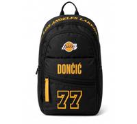 Great Branding NBA Backpack L Doncic La Lakers Black NBA Logo | For school & leisure, NBA licensed product, side mesh pockets, padded straps, versatile