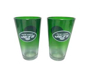 Great Branding New York Jets NFL Pint Glasses Glass Set of 2 475 ml