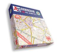 Great Britain A-Z Map of Birmingham 1000 Piece Jigsaw Puzzle - Exclusive Street Map - Includes Guide Print & City Index - Nostalgic Gift Mapping Fun for Adults