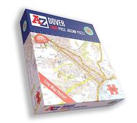 Great Britain A-Z Map of Dover 1000 Piece Jigsaw Puzzle - Exclusive Street Map - Includes Guide Print & City Index - Nostalgic Gift Mapping Fun for Adults