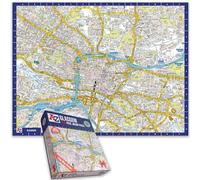 Great Britain A-Z Map of Glasgow 1000 Piece Jigsaw Puzzle - Exclusive Street Map - Includes Guide Print & City Index - Nostalgic Gift Mapping Fun for Adults