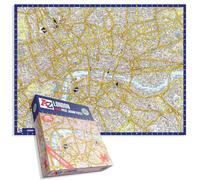Great Britain A-Z Map of London 1000 Piece Jigsaw Puzzle - Exclusive Street Map - Includes Guide Print & City Index - Nostalgic Gift Mapping Fun for Adults