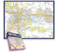 Great Britain A-Z Map of Newbury 1000 Piece Jigsaw Puzzle - Exclusive Street Map - Includes Guide Print & City Index - Nostalgic Gift Mapping Fun for Adults