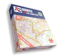 Great Britain A-Z Map of Norwich 1000 Piece Jigsaw Puzzle - Exclusive Street Map - Includes Guide Print & City Index - Nostalgic Gift Mapping Fun for Adults