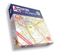 Great Britain A-Z Map of Oxford 1000 Piece Jigsaw Puzzle - Exclusive Street Map - Includes Guide Print & City Index - Nostalgic Gift Mapping Fun for Adults