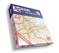 Great Britain A-Z Map of Reading 1000 Piece Jigsaw Puzzle - Exclusive Street Map - Includes Guide Print & City Index - Nostalgic Gift Mapping Fun for Adults